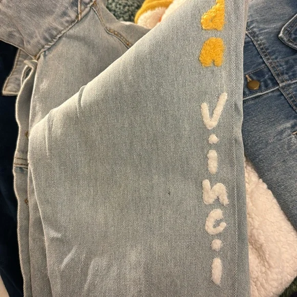 NWT • Trio Urban • Mona Lisa Heart Denim Crop Jacket • 200016-DNBLU • S/M • 😍 - Picture 6 of 11